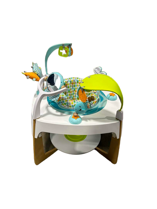 used Evenflo ExerSaucer Gleeful Sea 2-In-1 Activity Center + Art Table