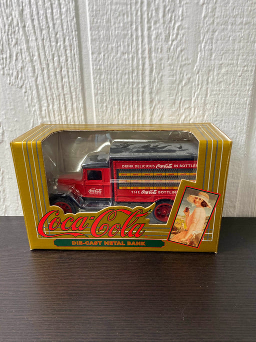 used Coca-Cola Die Cast Metal Bank