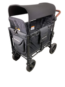 used Wonderfold W2 Luxe Multifunctional Double Stroller Wagon, Volcanic Black, 2023