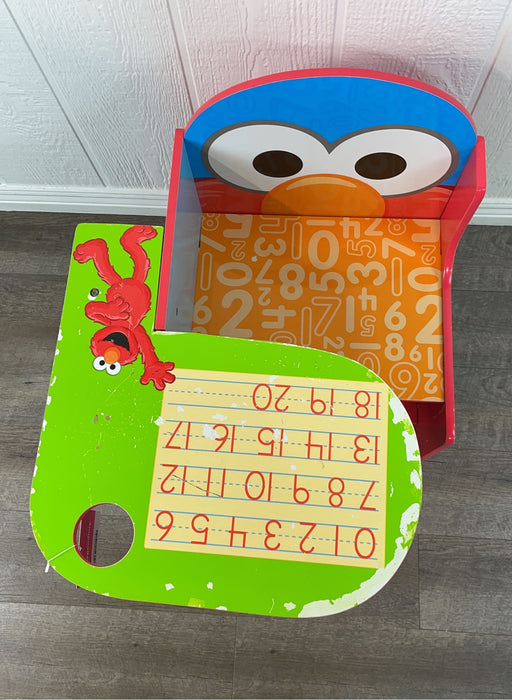 secondhand Delta Children Sesame Street Chair Desk With Storage Bin