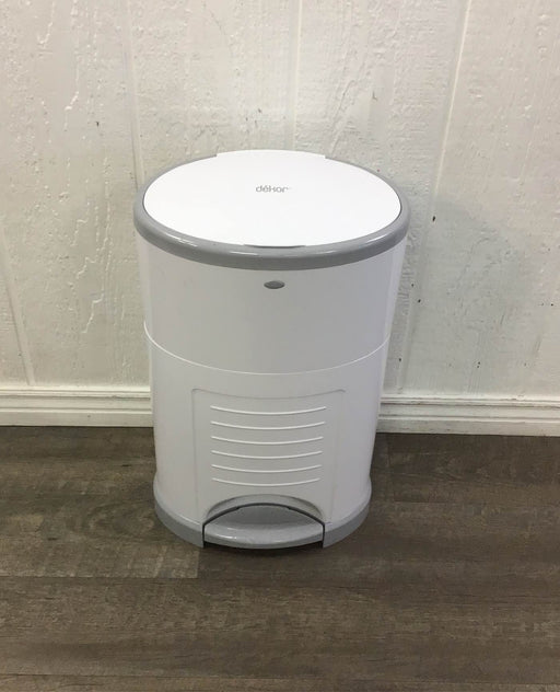 used Diaper Dekor Classic Diaper Pail, White