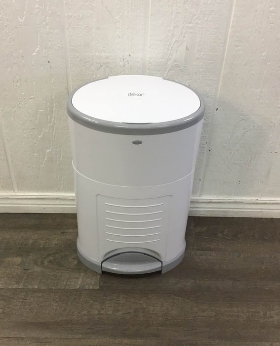 used Diaper Dekor Classic Diaper Pail, White