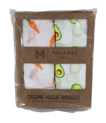 used Malabar Baby Organic Cotton Muslin Swaddle