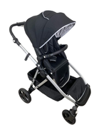 used Mockingbird Single to Double Stroller, 2022, Silver with Black Leather, Windowpane, Black