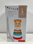 used Janod Sophie La Girafe Stackable Rings Roll-Poly