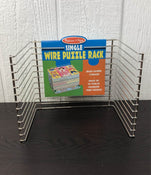 secondhand Melissa & Doug Deluxe Wire Puzzle Storage Rack