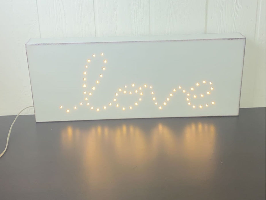 used Restoration Hardware Baby & Child Light Up Love Sign