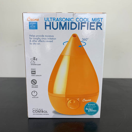 Shop Crane Ultrasonic Cool Mist Humidifier, Orange at GoodBuy Gear