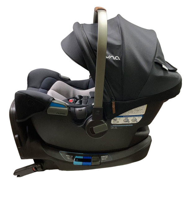 secondhand Nuna PIPA rx Infant Car Seat with RELX Base, 2022, Caviar