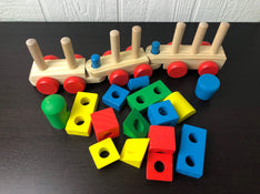 used Melissa & Doug Stacking Train Toddler Toy