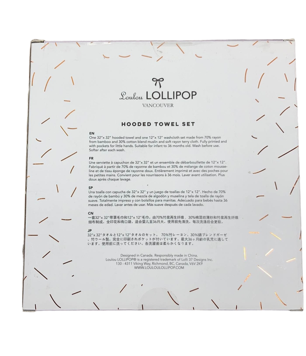 Shop LouLou Lollipop Hooded Towel Set at GoodBuy Gear