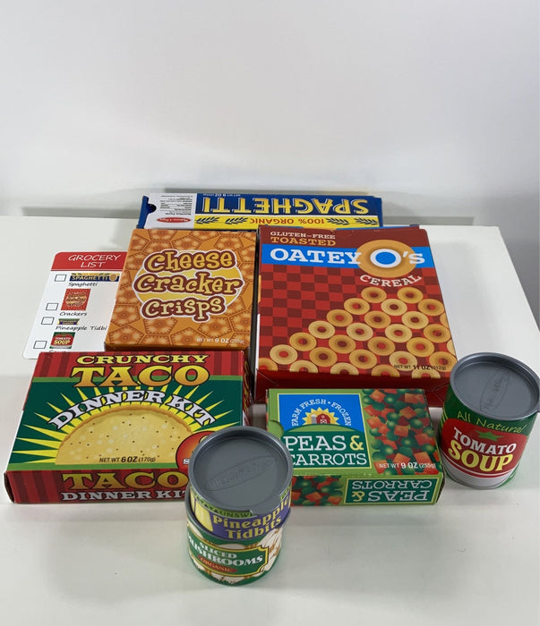 used Melissa & Doug Fill And Roll Grocery Basket Set