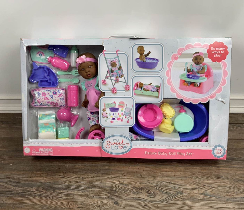 my sweet love deluxe babies and stroller set My Sweet Love Deluxe Baby Doll Playset