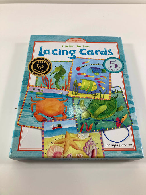 used Eeboo Under The Sea Lacing Cards