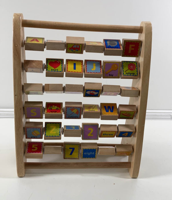 used Hape Wooden Alphabet Abacus