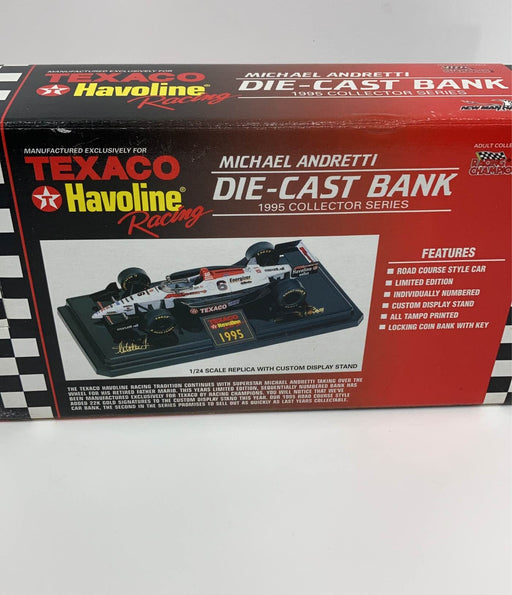 secondhand Texaco Michael Andretti Die-cast Bank