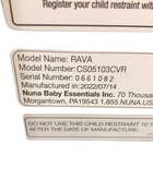 used Nuna RAVA Convertible Car Seat, Caviar, 2022