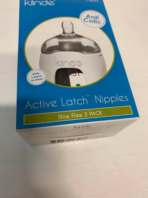 secondhand Kiinde Active Latch Nipples, Slow Flow 2 Pack