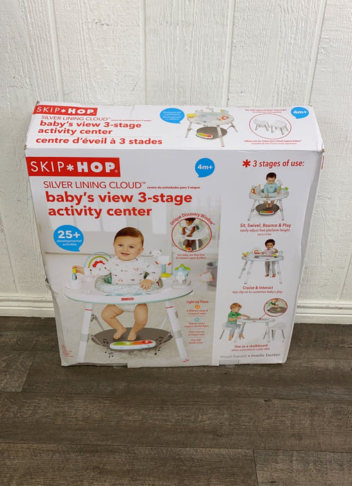 used Skip Hop Silver Lining Cloud Baby's View Activity Center