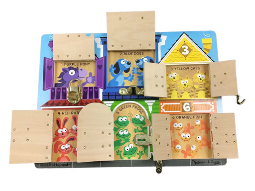 secondhand Melissa & Doug Latches Board