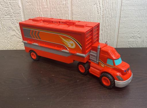 secondhand Fisher Price Blaze And The Monster Machines Stunt Semi Truck Hauler