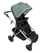 used Mockingbird Single to Double Stroller, 2023, Silver with Black Leather, Watercolor Drops, Sage