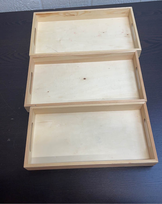 secondhand Multicraft Imports Wooden Trays