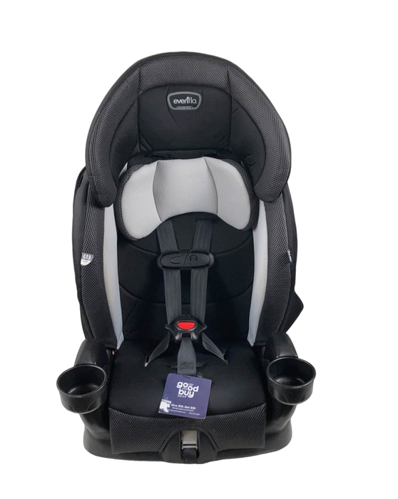 secondhand Evenflo Chase Plus 2-in-1 Booster Car Seat, 2020 Huron Black