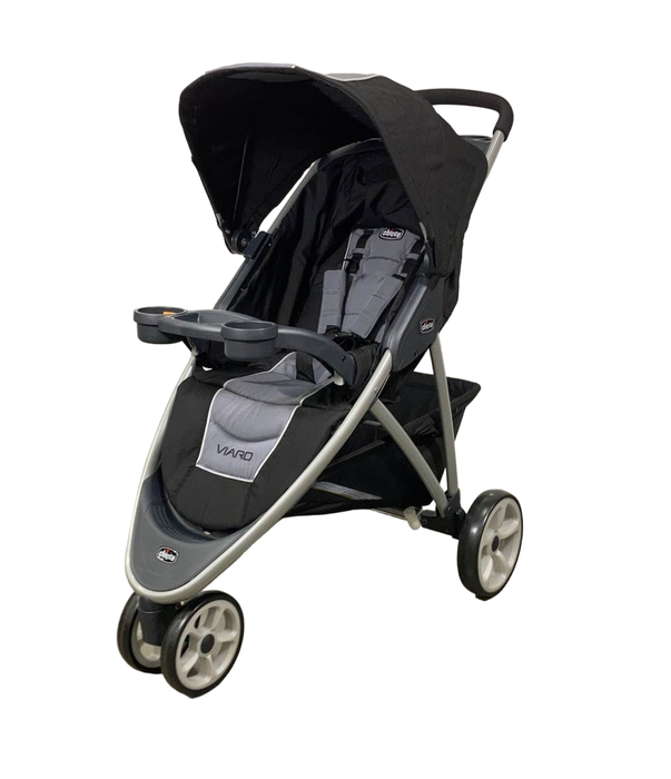 secondhand Chicco Viaro Quick-Fold Stroller Travel System With KeyFit 30, 2021, Techna