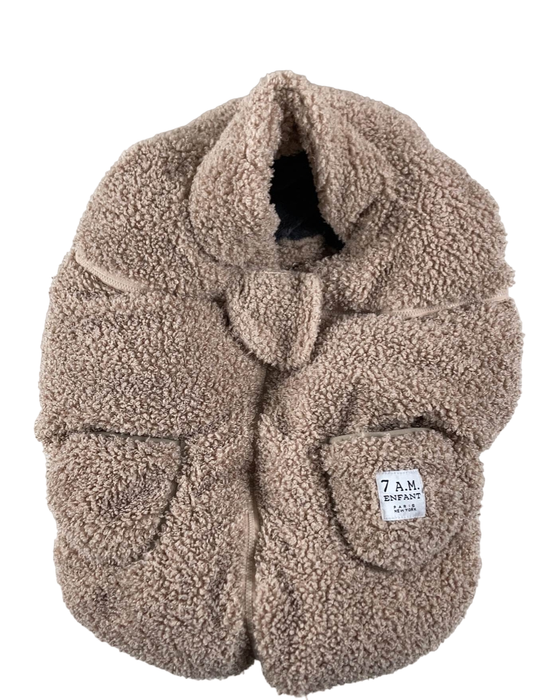 used 7 A.M. Enfant Car Seat Cocoon, Teddy Oatmeal Plush