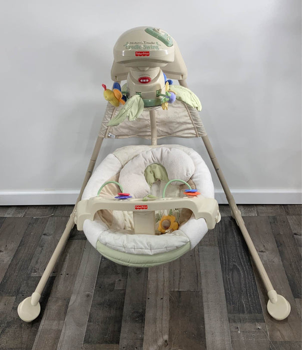 used Fisher Price Nature’s Touch Baby Papasan Cradle Swing