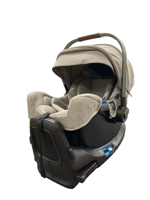 secondhand Nuna PIPA rx Infant Car Seat with RELX Base, 2023, Hazelwood