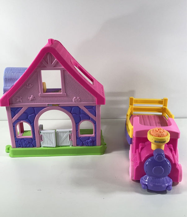 Shop Fisher Price Little People Musical Animal Zoo Train, & Pony Horse Stable at GoodBuy Gear