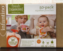 Shop Infantino Squeeze Pouches, 4 fl oz., 50 count at GoodBuy Gear