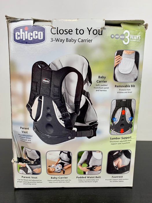 secondhand Chicco Close To You 3 Way Baby Carrier