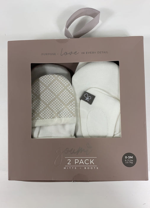 Shop Goumikids Mitts + Boots, Desert Mist, 0-3 Months at GoodBuy Gear