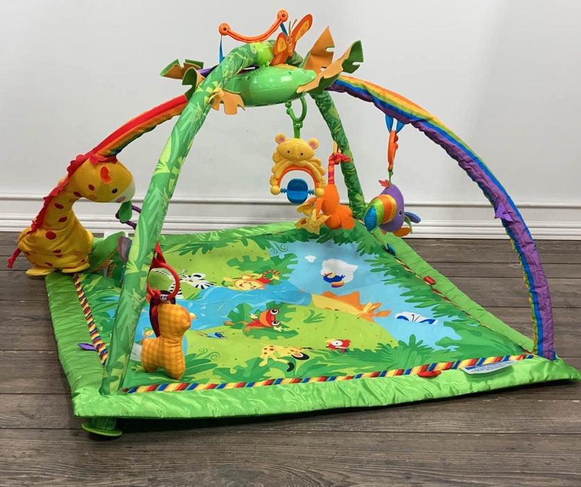 used Fisher Price Rainforest Melodies and Lights Deluxe Gym