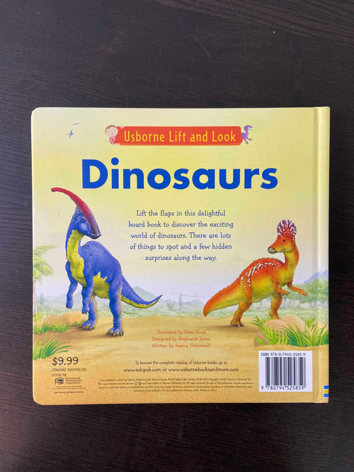 secondhand Usborne Lift And Look Book, Dinosaurs