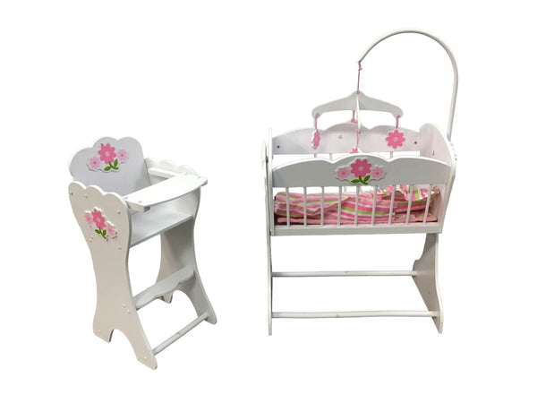 kidkraft cradle and highchair