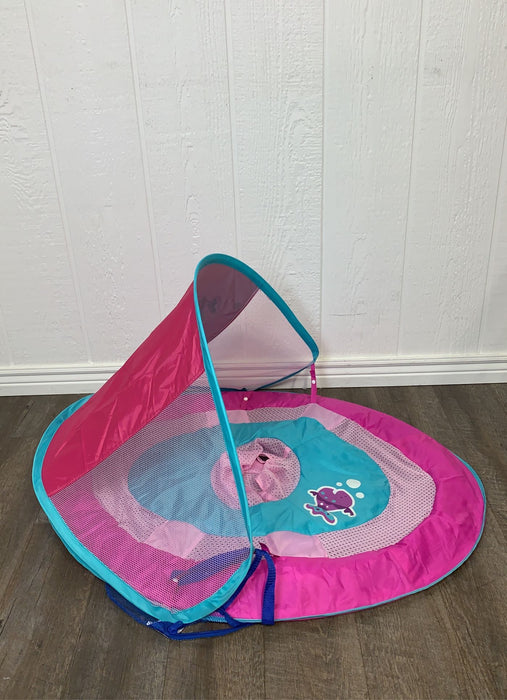 secondhand SwimWays Baby Spring Float with Sun Canopy