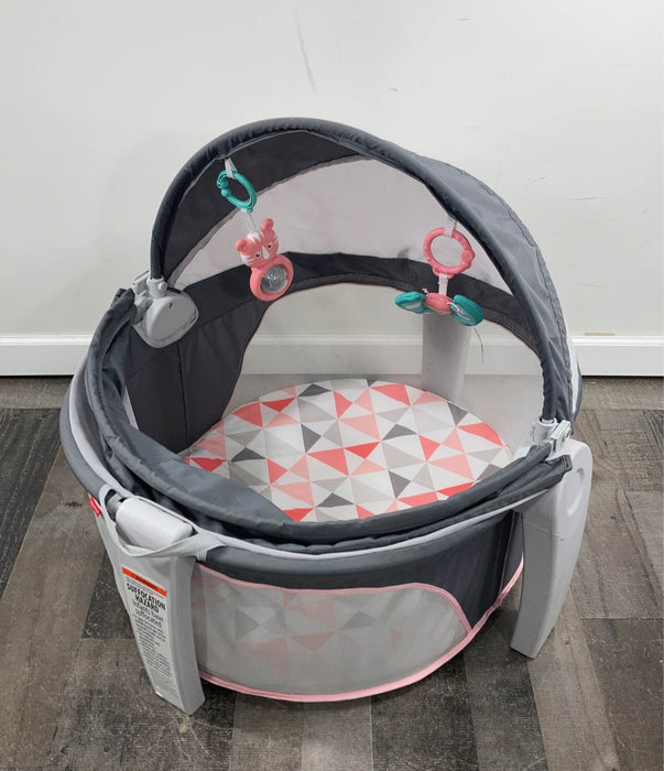 used Fisher Price On-the-Go Baby Dome, Charcoal