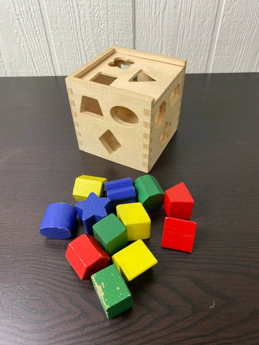 used Melissa & Doug Shape Sorter Cube