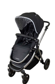 secondhand Mockingbird Single to Double Stroller, 2023, Silver with Black Leather, Windowpane, Black