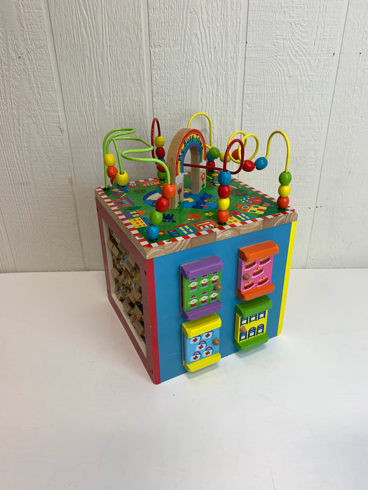 used ALEX Toys Discover My Busy Town Wooden Activity Cube