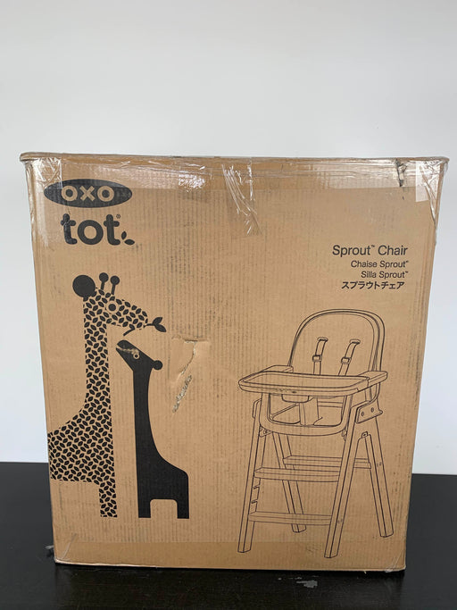 used OXO Tot Sprout High Chair, Gray/Birch