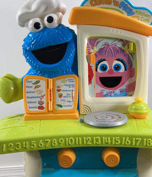 Playskool Sesame Street Come 'N Play Cookie Monster Kitchen Café Plays