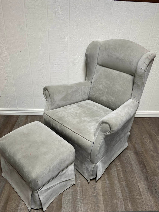 used Mahler Upholstered Glider and Ottoman