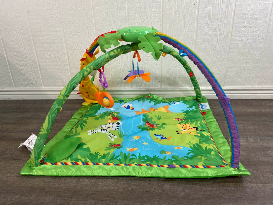 secondhand Fisher Price Rainforest Melodies and Lights Deluxe Gym
