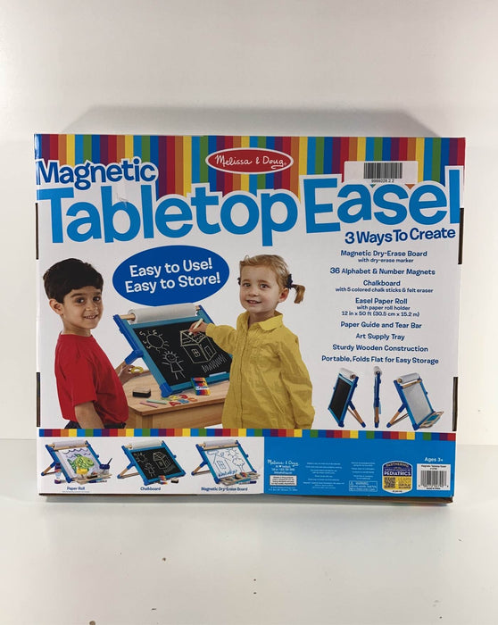 secondhand Melissa & Doug Deluxe Double-Sided Tabletop Easel