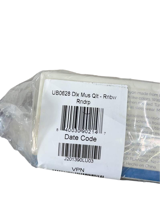 Shop Little Unicorn Deluxe Muslin Quilted Throw, Rainbow at GoodBuy Gear